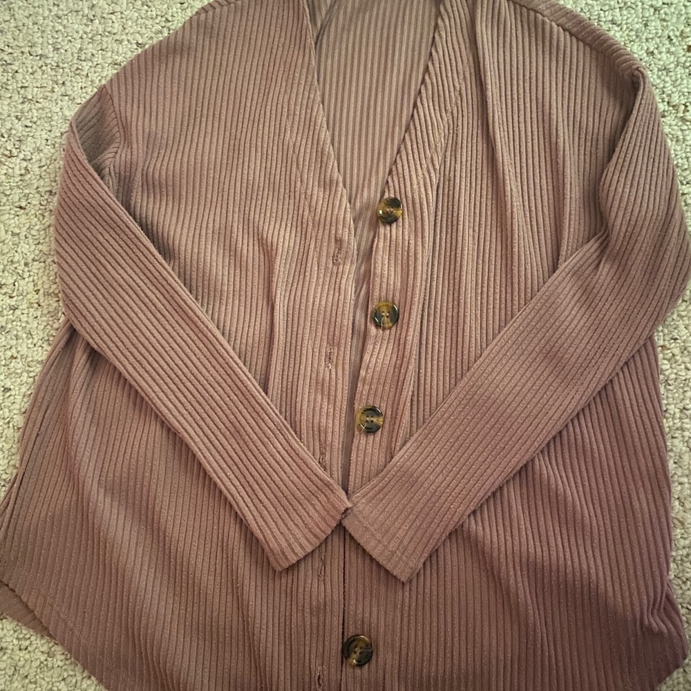 Light pink purple cardigan